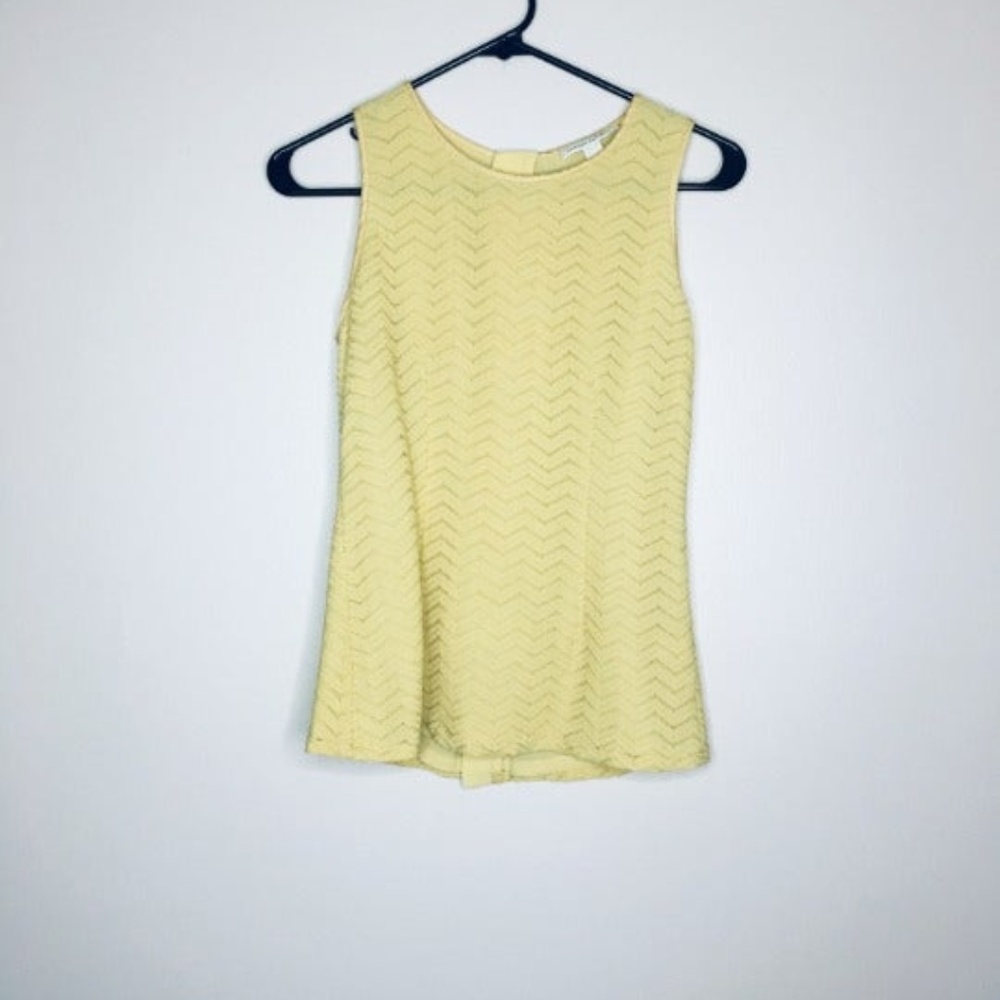 Banana Republic Yellow Blouse Size 2